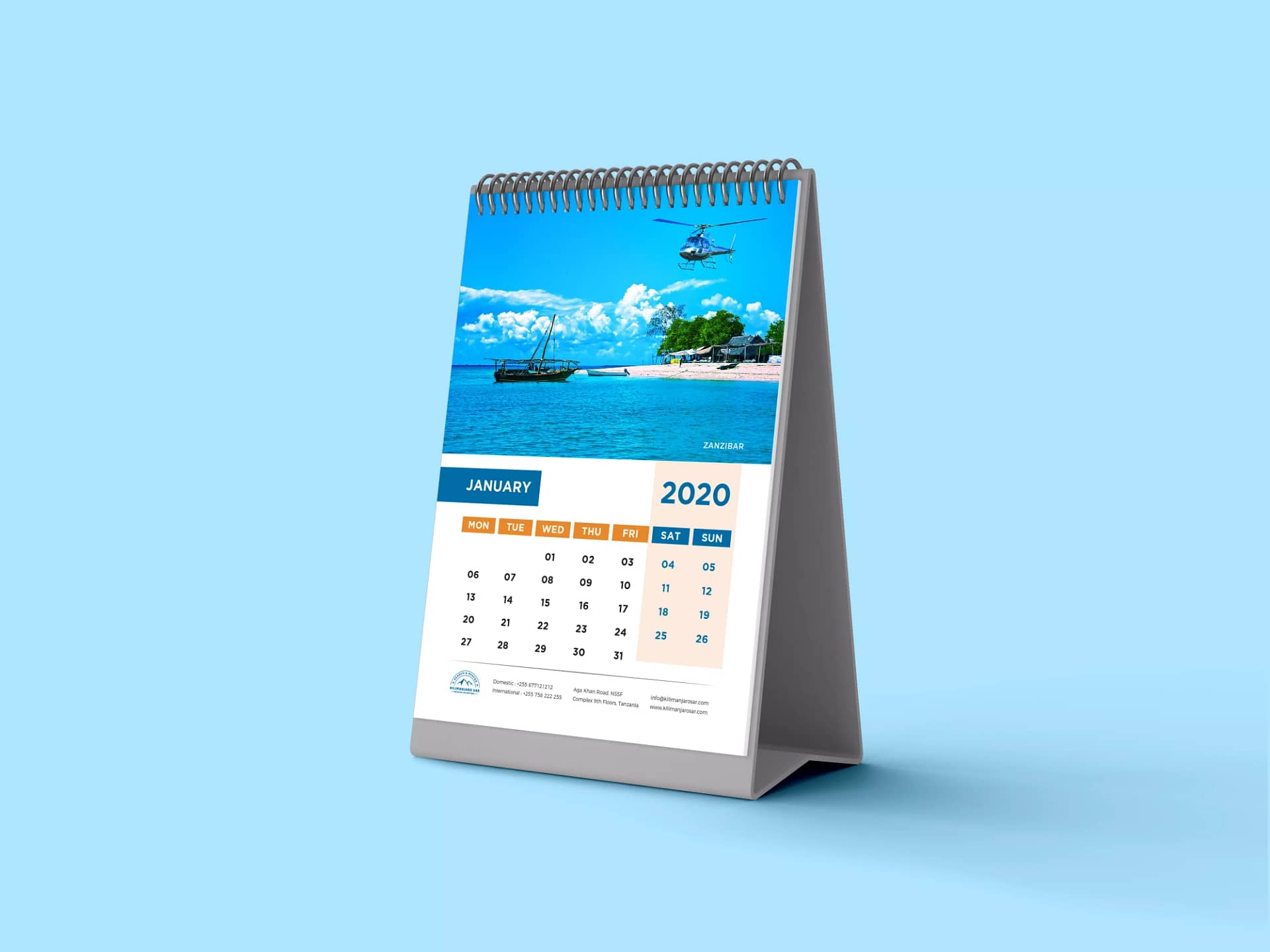 Ksar Desk Calendar 2020